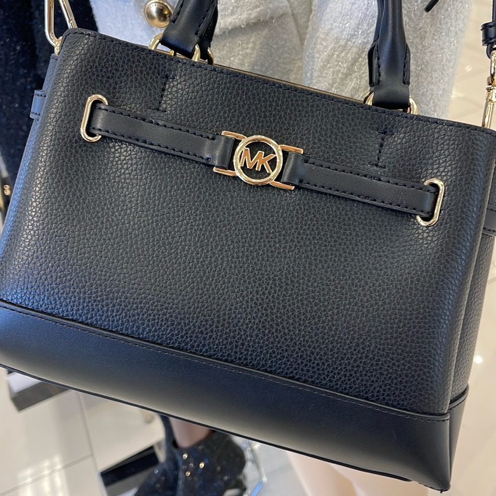 Michael Kors Reed Small Satchel Crossbody Center Zip Bag
Color: Black 
NWT